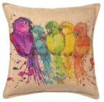 Parrot Printed Design Cushions
