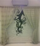 Printed Net Parda set