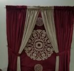 Red & Golden parda for Wedding