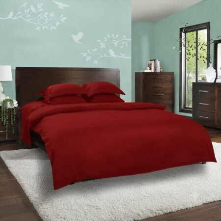 Plain Red Bedding Set