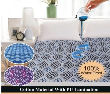 Printed Fitted Waterproof Mattress Cover King Size