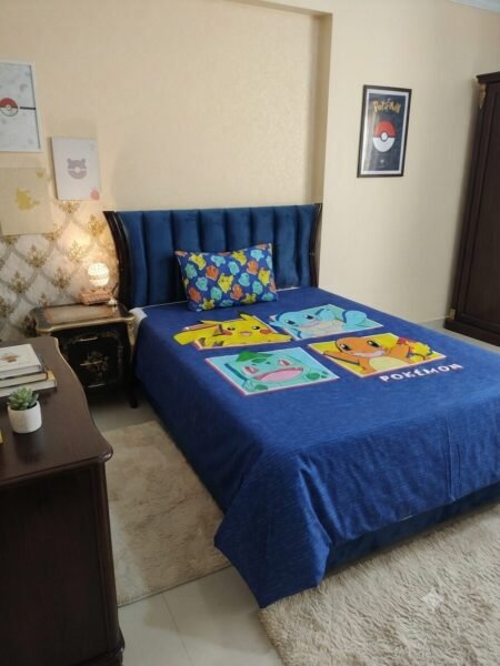 Pikachu Character Kids Bed Sheet