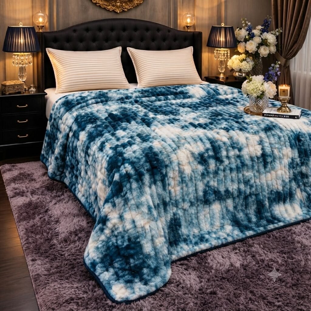 Premium Luxury Plush Blanket – Ocean Marble Premium Luxury Plush Blanket – Ocean Marble