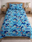 Sonic Blue Kids Bedding