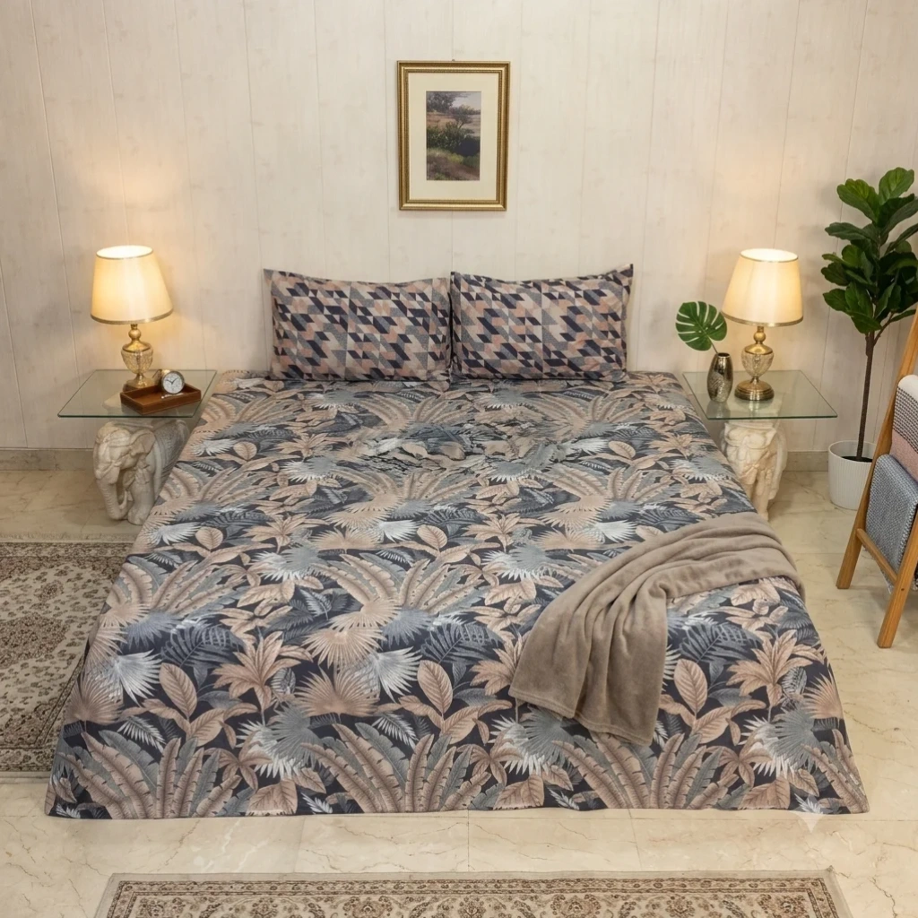 Tropical Multi-Leaf Bedding Set Tropical Multi-Leaf Bedding Set