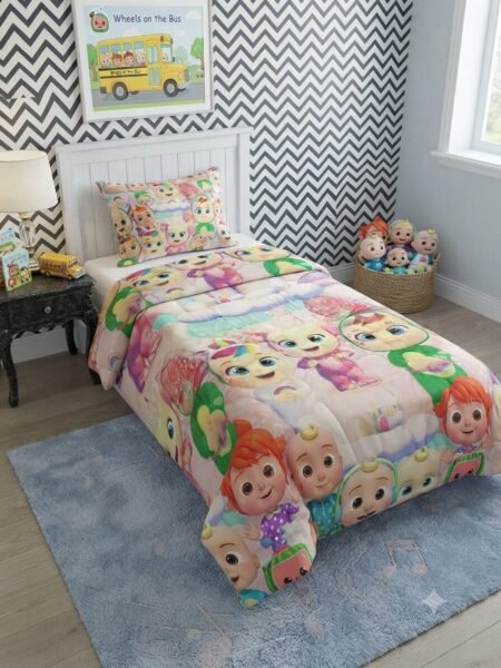 CoComelon Character Kids Bed Sheet