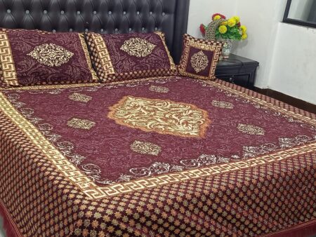 Velvet Jacquard Bed Sheet Design