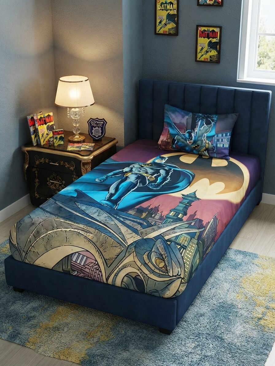 Batman Hero Bed Sheet Batman Hero Bed Sheet