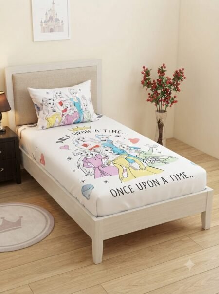 Cinderella Barbie Doll Character Kids Bed Sheet