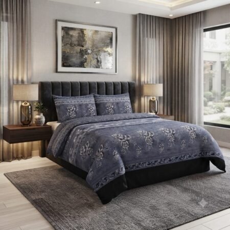 Elegant Floral Blue Sheet
