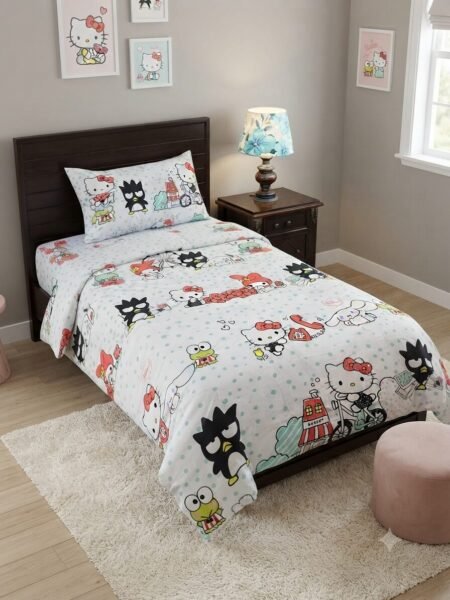 Hello Kitty Character Kids Bed Sheet