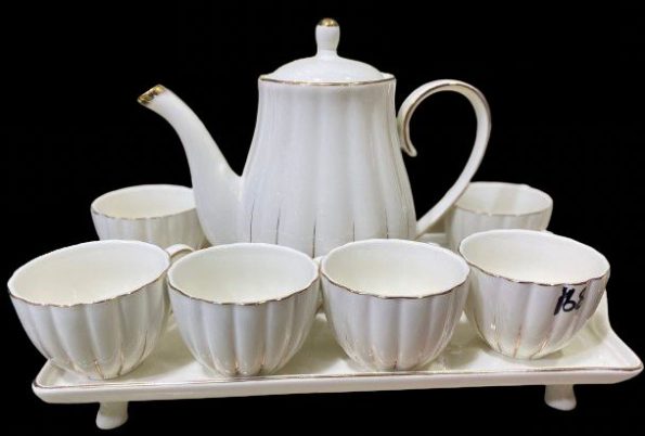 White Tea Set