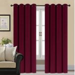 Plain Maroon Red Velvet Curtains Premium Quality ( Set of 2 Pcs ) (3)