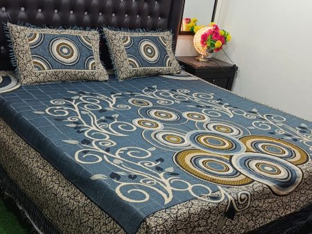 Fancy Jacquard Soti Bedsheet Design (1)