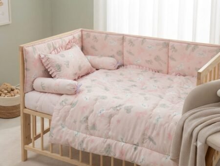 Bunny Bloom Baby Cot Set