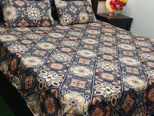 Cristal Cotton Printed Bed Sheet GN (25)