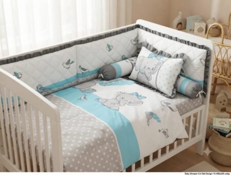 Little Elephant Dreams Baby Bedding Set