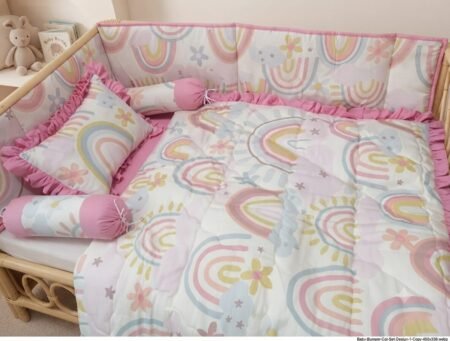 Pastel Rainbow Dreams Baby Bedding Set