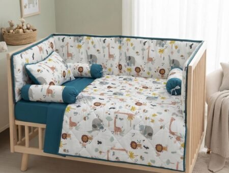 Safari Wildlife Baby Bedding Set