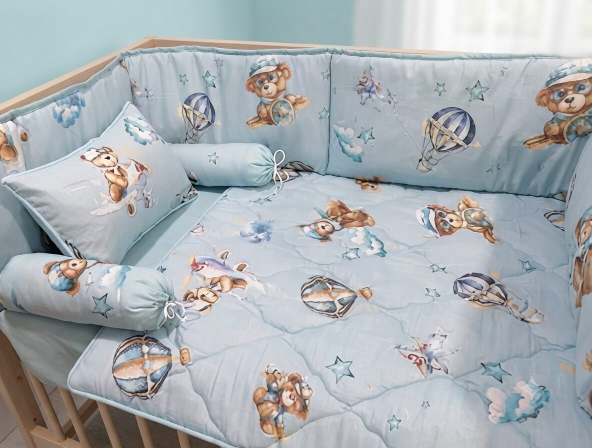 Sky Adventure Teddy Baby Bedding Set Sky Adventure Teddy Baby Bedding Set