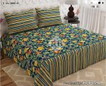 Beautifull Flowers Multi Colours Printed Bed Sheet With 2 Pillow Covers