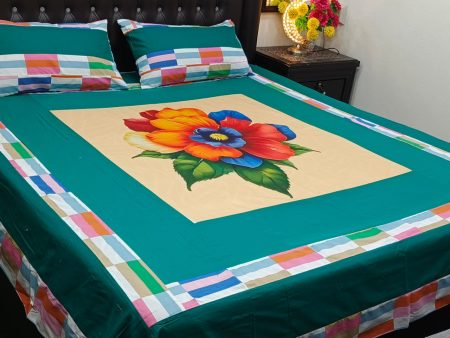 Printed Patchwork Embroidered Sheet Design (45)