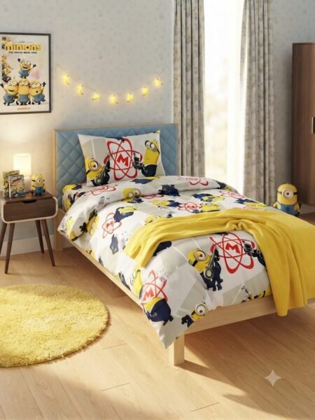 Minions Character Kids Bed Sheet