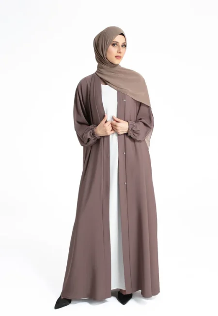 PlainTaupeOpenAbayawithCuffSleeves-3_1