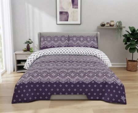 Purple Zig-Zag Diamond Pattern Sheet
