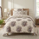 Cream Floral Bedsheet