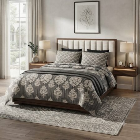 Modern Classic Grey Bed Sheet Set