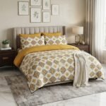 Mustard & Cream Ethnic Print Set B