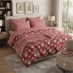 Traditional Red Rose Elegance Bed Set B