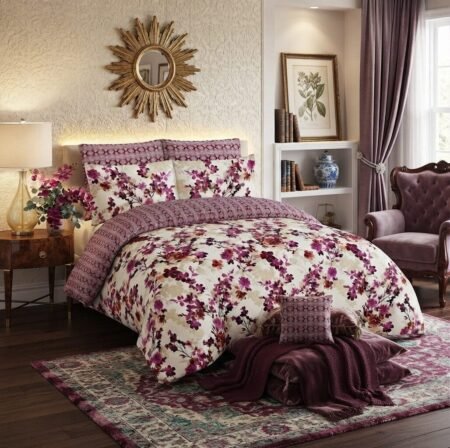 Floral Print Cotton Bed Sheet Set