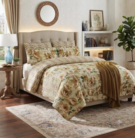Flower Printed Bed Sheet