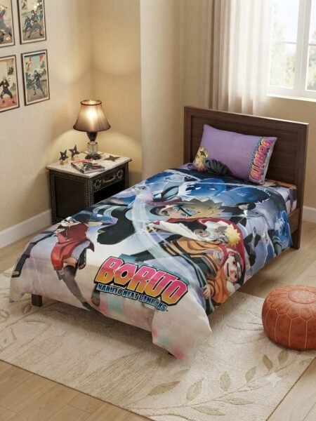 Boruto Character Kids Bed Sheet