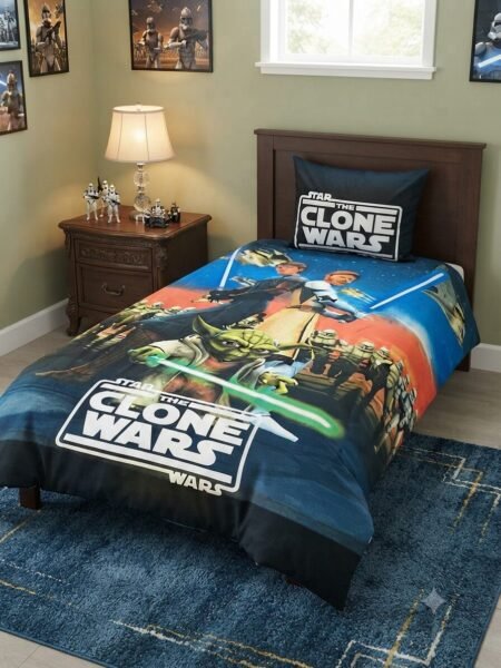 Clone Wars Character Kids Bed Sheet
