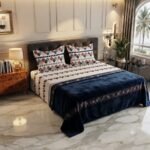 Design Printed Bed Sheet With 2 Pillow Covers