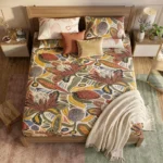 Premium Multi-Color Botanical Floral Bedsheet