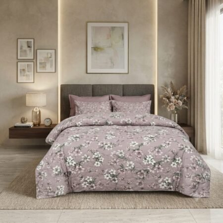 Romantic Garden Design Cotton Bed Sheet
