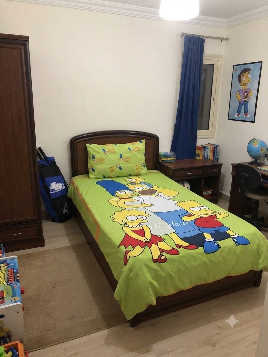 Simpsons Family Character Kids Bed Sheet Simpsons Family Character Kids Bed Sheet