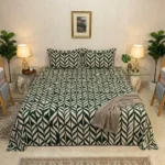 Minimalist Monochrome Leaf Bedding Set