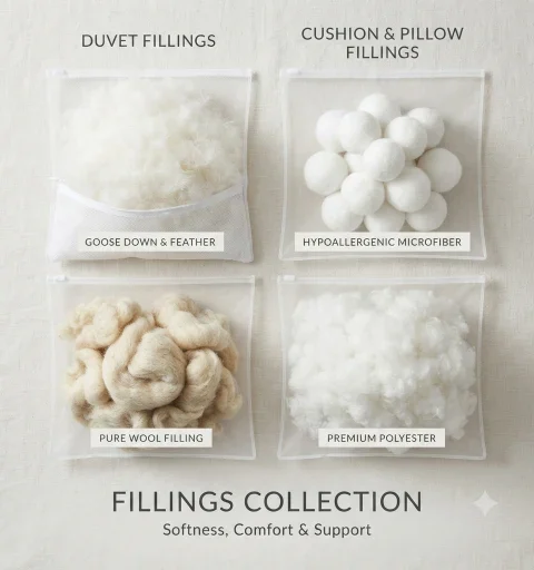 Duvet, Cushions & Pillows Filling