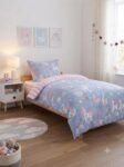 Enchanted Unicorn, Swan & Strawberry Kids Bed Sheet