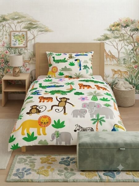 Jungle Safari Heritage Print Bed Sheet Set