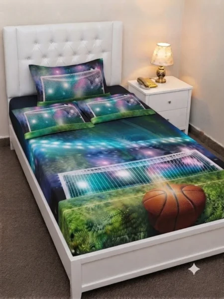 Kids Basketball Court Bed Set