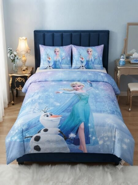 Kids Frozen Elsa & Olaf Magic Blue Bed Set