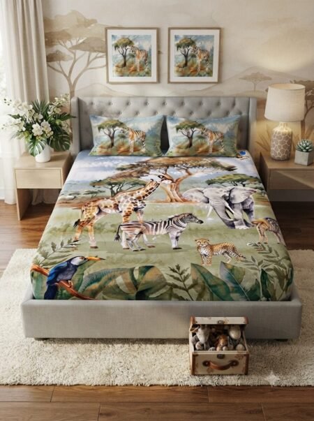 Kids Wild Safari Adventure Bed Set