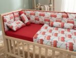 Little Red Bus Baby Bedding Set