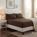 Plain Brown Fitted Bed Sheets